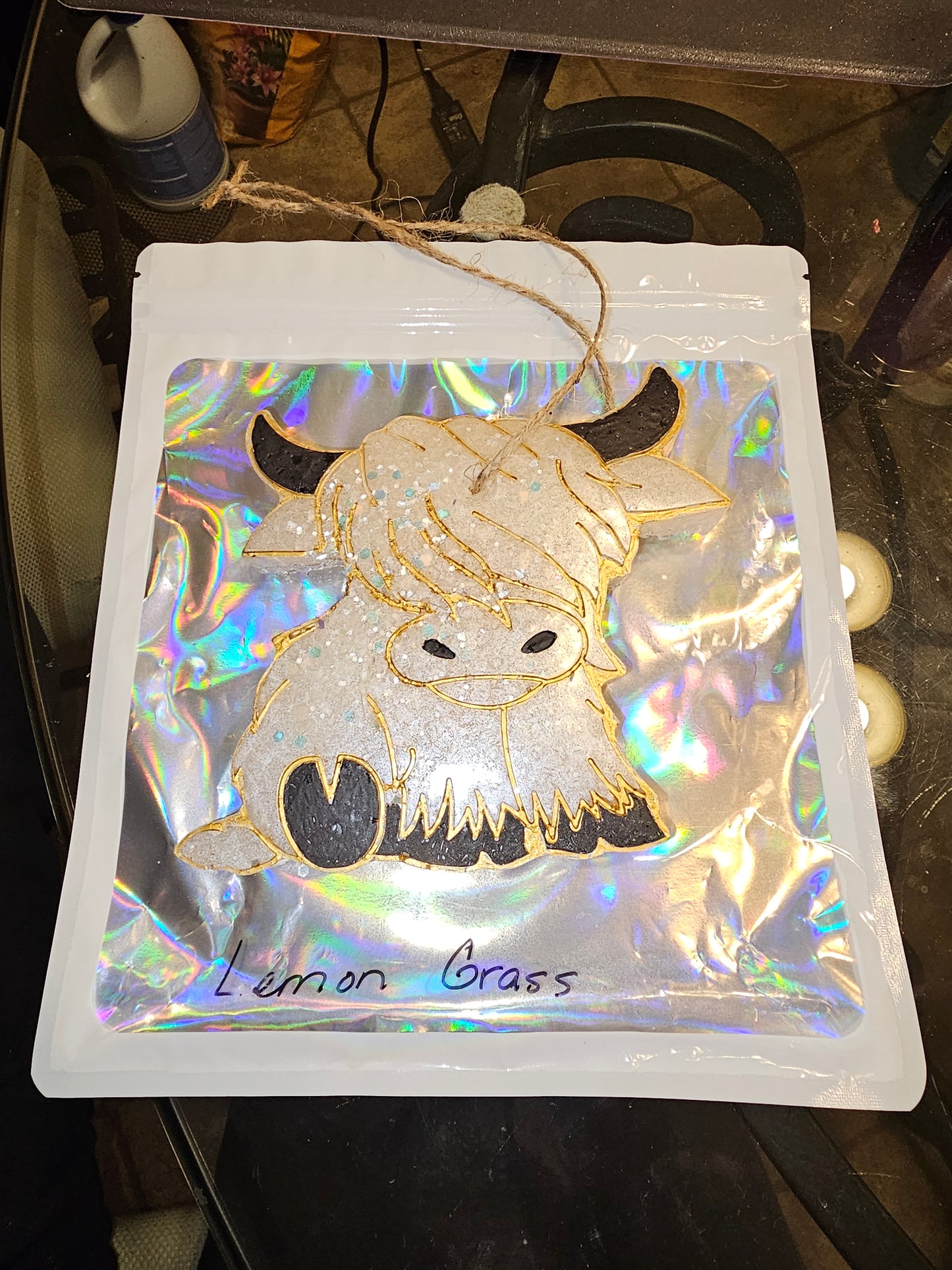 Freshie Highland Cow Lemongrass scent Brand new