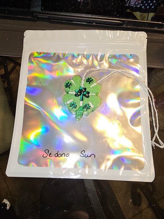 Freshie Shamrock with stones Sedona sun scent Brand new