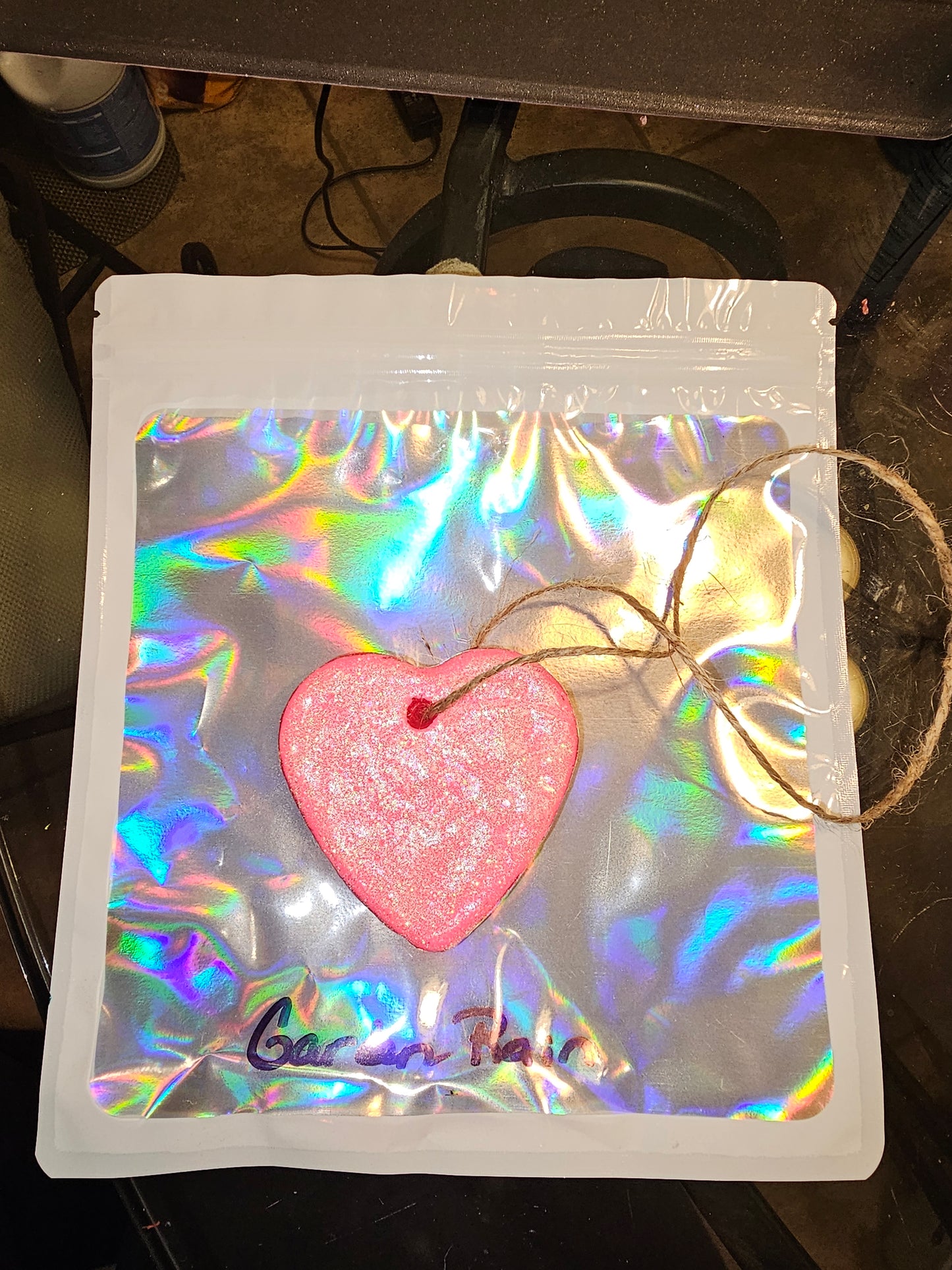 Freshie Pink Glitter heart
