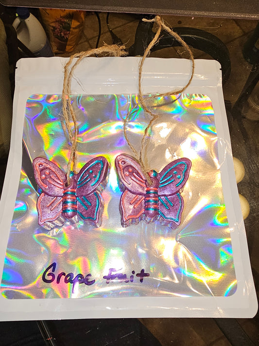Freshie Set of 2 Butterfly's Grapefruit scent New