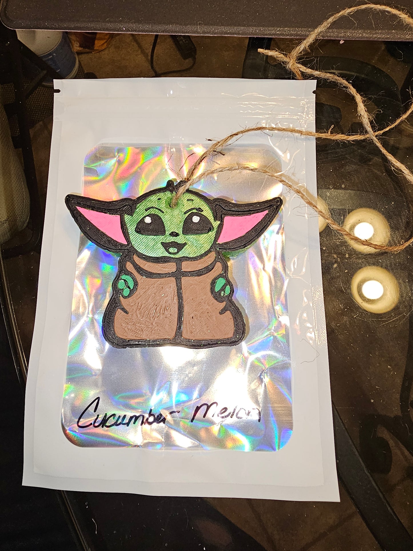 Freshie Baby Yoda cucumber melon scent New